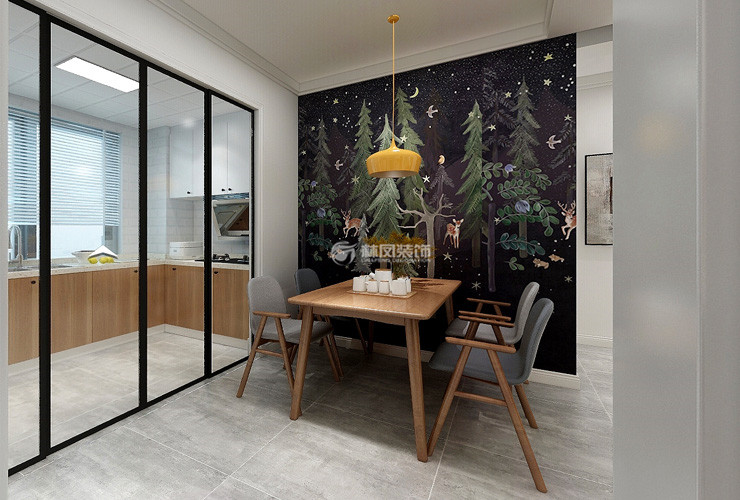 廚房推拉門裝修效果圖 廚房推拉門裝修效果圖