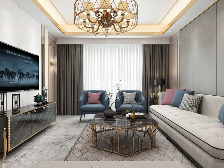 林鳳裝飾輕奢風(fēng)格客廳裝修案例 林鳳裝飾輕奢風(fēng)格客廳裝修案例