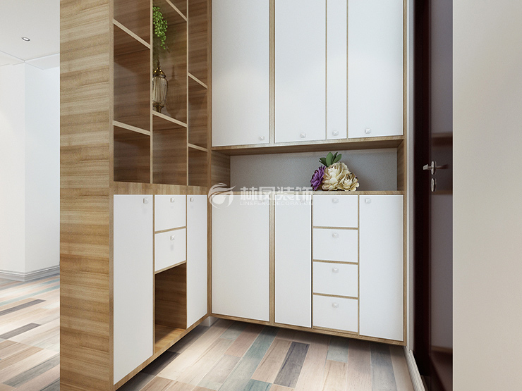 信達萬科城125㎡戶型玄關(guān)裝修案例 信達萬科城125㎡戶型玄關(guān)裝修案例