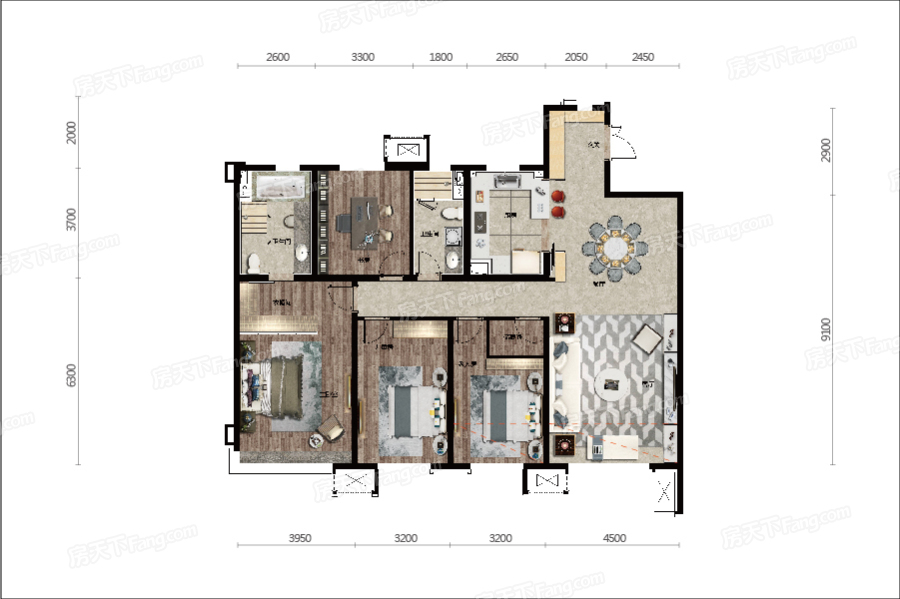中海和平之門GHOUSE天際戶型圖 中海和平之門GHOUSE天際戶型圖
