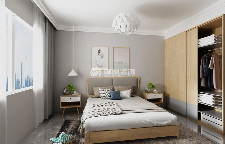 北歐風(fēng)格臥室定制衣柜裝修效果圖 北歐風(fēng)格臥室定制衣柜裝修效果圖