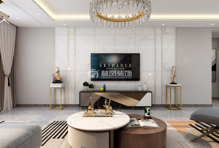 輕奢風(fēng)格客廳踢腳線設(shè)計(jì)裝修效果圖 輕奢風(fēng)格客廳踢腳線設(shè)計(jì)裝修效果圖