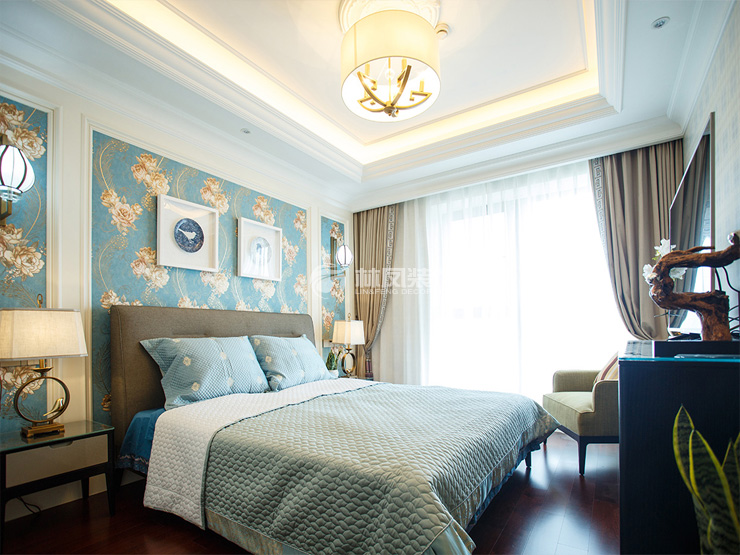 美式風格臥室背景墻設(shè)計裝修效果圖 美式風格臥室背景墻設(shè)計裝修效果圖