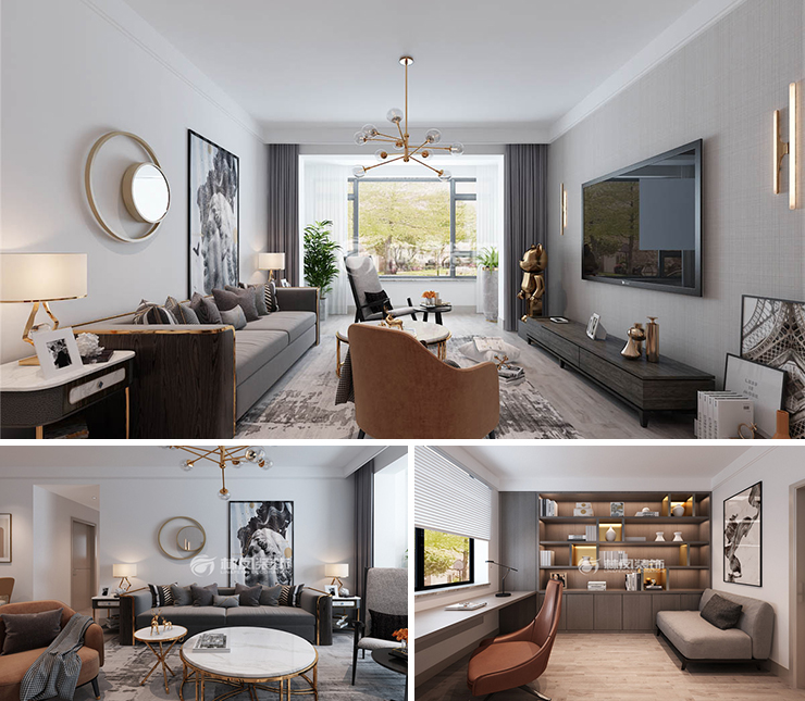 融創(chuàng)盛京宸院125平現(xiàn)代簡約風(fēng)格裝修效果圖 融創(chuàng)盛京宸院125平現(xiàn)代簡約風(fēng)格裝修效果圖