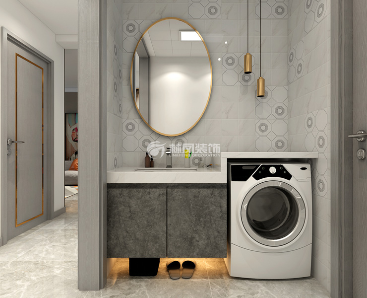 輕奢風(fēng)格衛(wèi)生間干區(qū)收納設(shè)計(jì)裝修效果圖 輕奢風(fēng)格衛(wèi)生間干區(qū)收納設(shè)計(jì)裝修效果圖