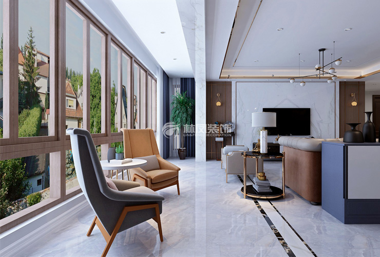 輕奢風格陽臺擴入客廳后裝修效果圖 輕奢風格陽臺擴入客廳后裝修效果圖