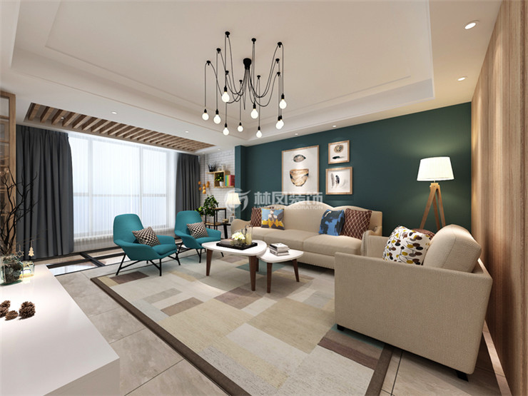 北歐風(fēng)格深色沙發(fā)背景墻設(shè)計(jì)裝修效果圖 北歐風(fēng)格深色沙發(fā)背景墻設(shè)計(jì)裝修效果圖