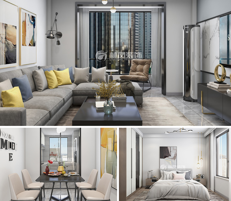 融創(chuàng)唐軒府 86平 輕奢風格裝修效果圖 融創(chuàng)唐軒府 86平 輕奢風格裝修效果圖